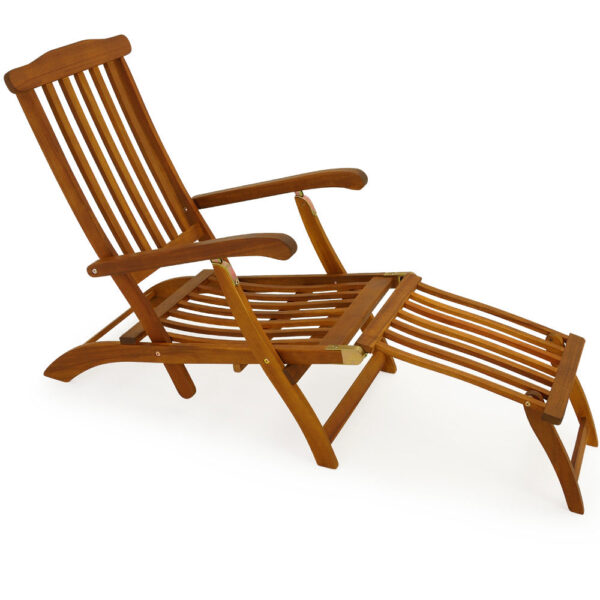 4250525392135-1 Casaria Sonnenliege Queen Mary Akazie 169 x 95 x 54cm braun