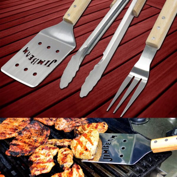 4250679500509-1 Jim Beam Grillbesteck 3 tlg. inkl. Gabel