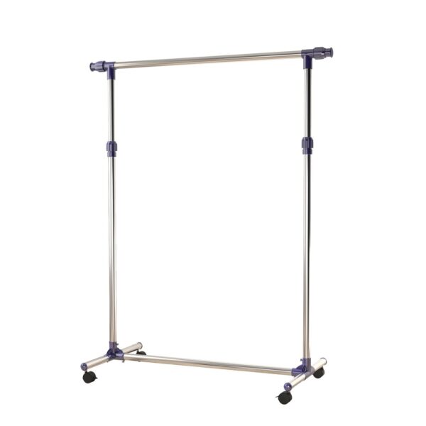 4250871200252-1 HOMCOM Garderobenständer Kleiderständer, höhenverstellbar und rollbar