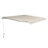 4250871206735-1 Outsunny Markise Gelenkarmmarkise Markise 3m breit Sonnenschutz Beige