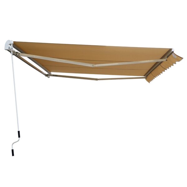 4250871206735-5 Outsunny Markise Gelenkarmmarkise Markise 3m breit Sonnenschutz Beige