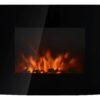 HOMCOM Elektrischer-Kamin MH820-052 schwarz Metall Glas B/H/T: ca. 88,5x56x13,5 cm ca. 2000 W