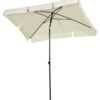 Outsunny Gartenschirm beige Aluminium B/H/L: ca. 125x235x200 cm