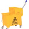 HOMCOM Putzwagen gelb Kunststoff B/H/T: ca. 63x67x27 cm HOMCOM Putzwagen gelb Kunststoff B/H/T: ca. 63x67x27 cm