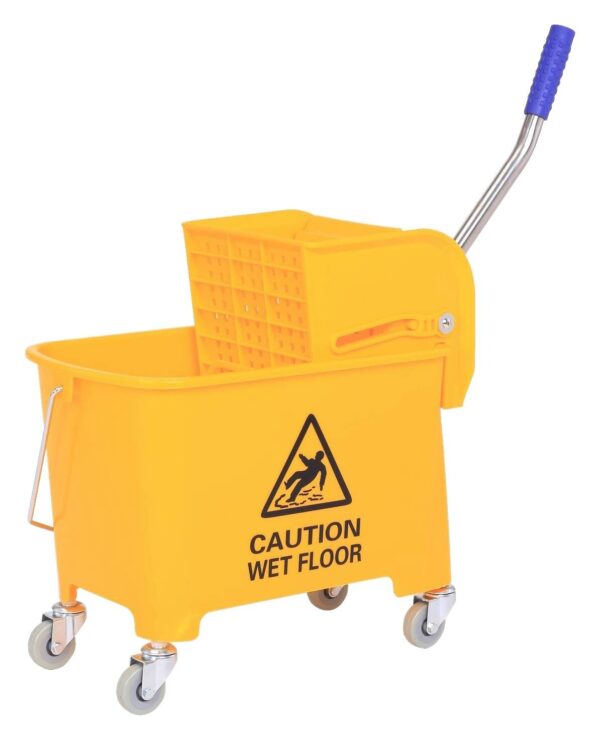 HOMCOM Putzwagen gelb Kunststoff B/H/T: ca. 63x67x27 cm HOMCOM Putzwagen gelb Kunststoff B/H/T: ca. 63x67x27 cm