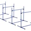 PawHut Agility Hürdenset blau Kunststoff B/H/L: ca. 65x95x95 cm