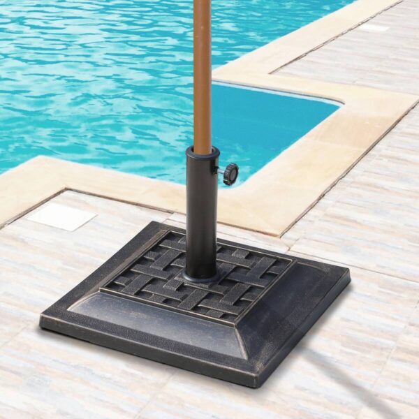 Outsunny Schirmständer bronze Polyester B/H/T: ca. 44x33x44 cm Outsunny Schirmständer bronze Polyester B/H/T: ca. 44x33x44 cm