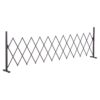 Outsunny Scherengitter Absperrgitter ausziehbar 35 – 300cm Garten Alu Braun