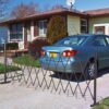 Outsunny Scherengitter Absperrgitter ausziehbar 35 – 300cm Garten Alu Braun