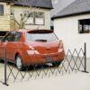 Outsunny Scherengitter Absperrgitter ausziehbar 35 – 300cm Garten Alu Braun