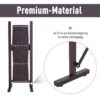 Outsunny Scherengitter Absperrgitter ausziehbar 35 – 300cm Garten Alu Braun
