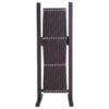 Outsunny Scherengitter Absperrgitter ausziehbar 35 – 300cm Garten Alu Braun