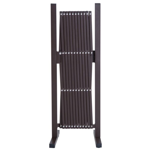 Outsunny Scherengitter Absperrgitter ausziehbar 35 – 300cm Garten Alu Braun