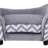 PawHut Hundebett grau Holz B/H/L: ca. 41x33,5x67 cm