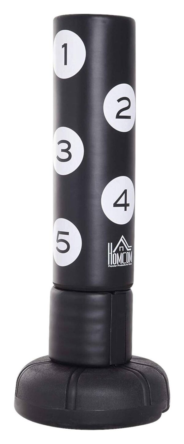 HOMCOM Standboxsack schwarz Kunststoff H/D: ca. 176x70 cm