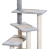 PawHut Kletterbaum beige Spanplatte B/H/L: ca. 48x101x48 cm