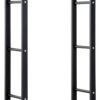 HOMCOM Kaminholzständer schwarz B/H/L: ca. 25x100x60 cm