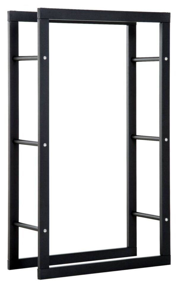 HOMCOM Kaminholzständer schwarz B/H/L: ca. 25x100x60 cm
