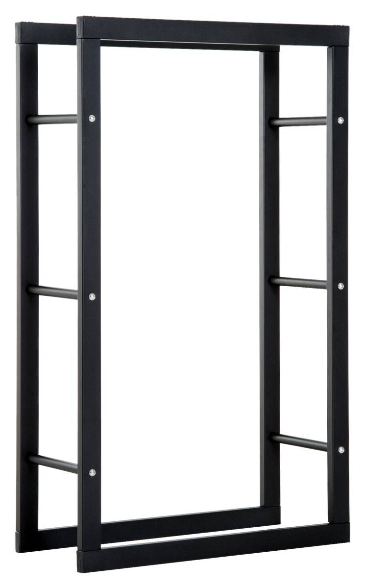 HOMCOM Kaminholzständer schwarz B/H/L: ca. 25x100x60 cm