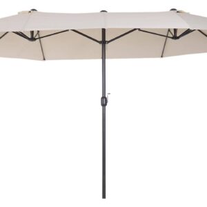 Outsunny Marktschirm grau Metall B/H/L: ca. 270x240x460 cm