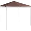 Outsunny Ersatzdach für Pavillon braun Polyester-Mischgewebe B/L: ca. 300x300 cm
