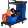 HOMCOM Putzwagen schwarz Metall B/H/L: ca. 63x103x111 cm HOMCOM Putzwagen schwarz Metall B/H/L: ca. 63x103x111 cm