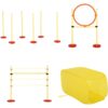 PawHut Agility gelb Kunststoff B/H/L: ca. 128x100x105 cm