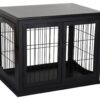 PawHut Hundekäfig schwarz MDF B/H/T: ca. 81x66x59 cm