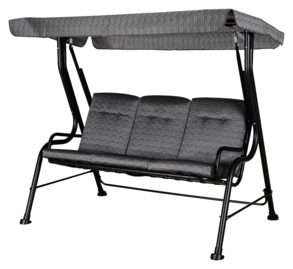 Outsunny Hollywoodschaukel schwarz Stahl B/H/T: ca. 200x170x120 cm Outsunny Hollywoodschaukel schwarz Stahl B/H/T: ca. 200x170x120 cm