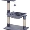 PawHut Katzenbaum grau Spanplatte B/H/L: ca. 36x70x50 cm