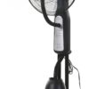 HOMCOM Standventilator mit Wasserzerstäuber schwarz Metall Kunststoff H/D: ca. 120x44 cm