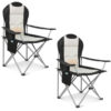 4250902905705-1 Homecall Klappbar Campingstuhl, hochlehner Angelstuhl, mit Getränkehalter