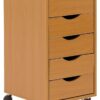 Rollcontainer braun Spanplatte B/H/T: ca. 33x64x38 cm