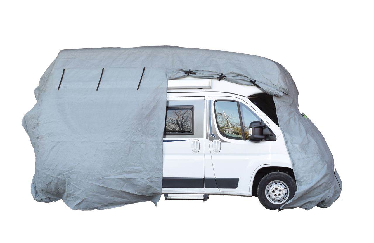 GreenYard GreenYard® Wohnmobil Schutzhülle Größe XL 870 x 235 x 275 cm Abdeckplane Campingmobil