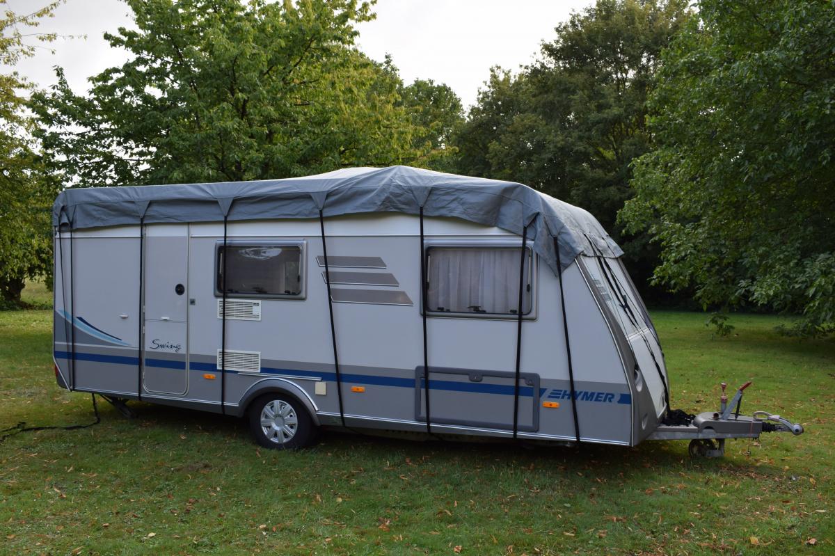 GreenYard GreenYard® Wohnwagen Schutzdach 550 cm Abdeckplane Wohnmobilschutzdach