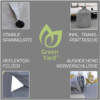 GreenYard ® Wohnwagen Abdeckplane mit Reflektoren Größe L, 610 x 250 x 220 cm