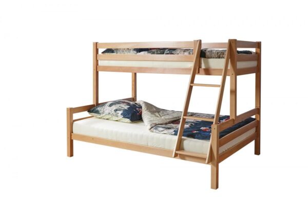 TICAA Etagenbett "Maxim" Buche massiv Natur