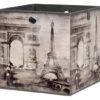 Motivbox Paris dunkelbeige B/H/T: ca. 32x32x32 cm