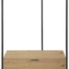 Garderobe Jody Eiche Artisan Nachbildung schwarz B/H/T: ca. 85x190x47 cm