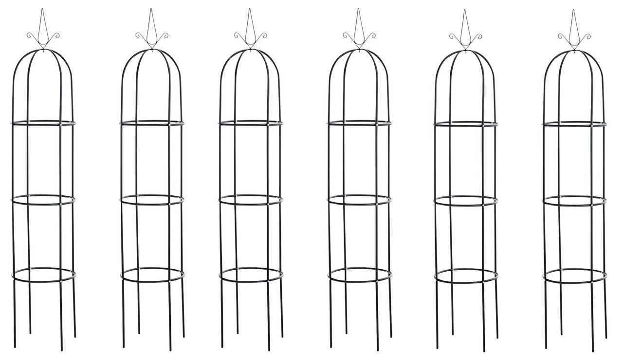 CLP 6er Set Rosensäule Romantika, schwarz