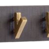 Wandgarderobe schwarz B/H/T: ca. 60x10x8 cm