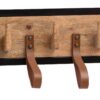 Wandgarderobe braun B/H/T: ca. 60x15x6 cm