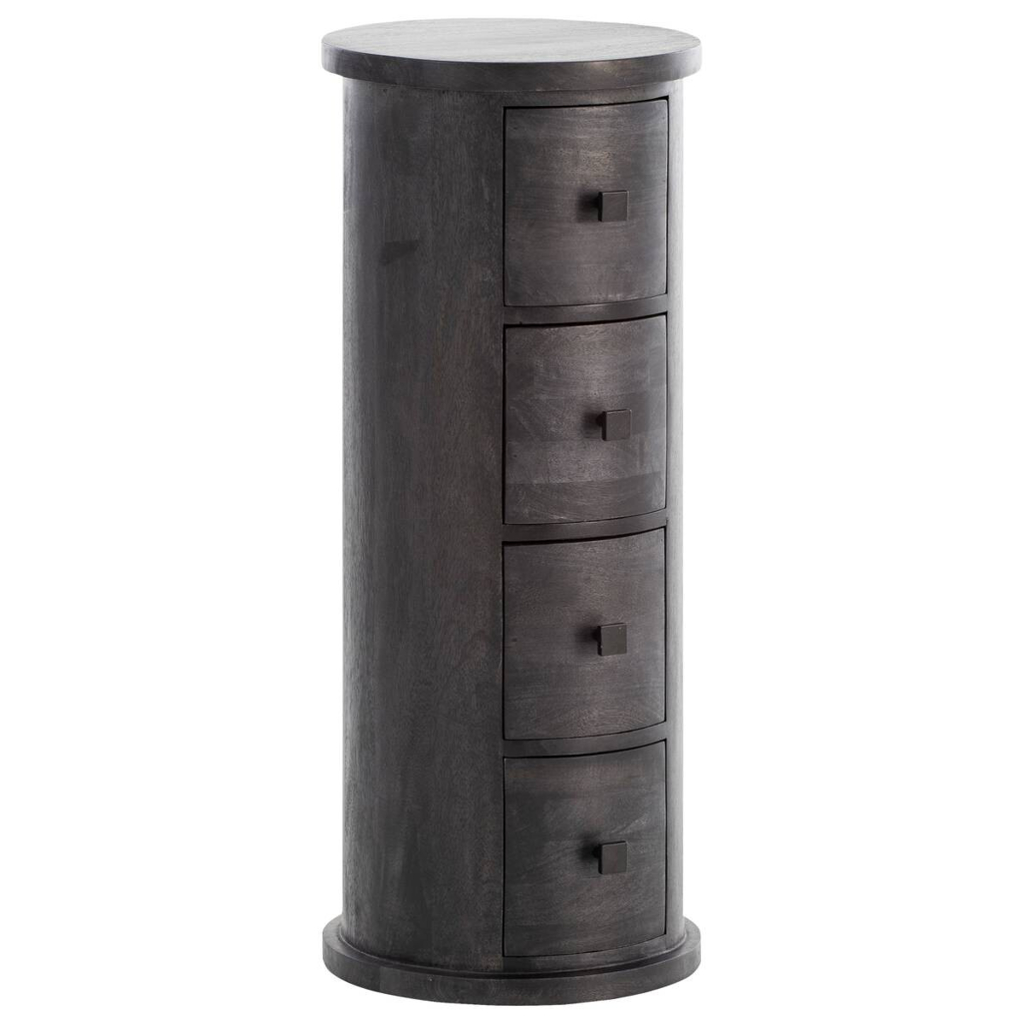 Wohnling Sideboard schwarz B/H/T: ca. 34x85x34 cm