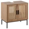 Waschbeckenunterschrank Eiche natur Optik B/H/T: ca. 60x60x40 cm
