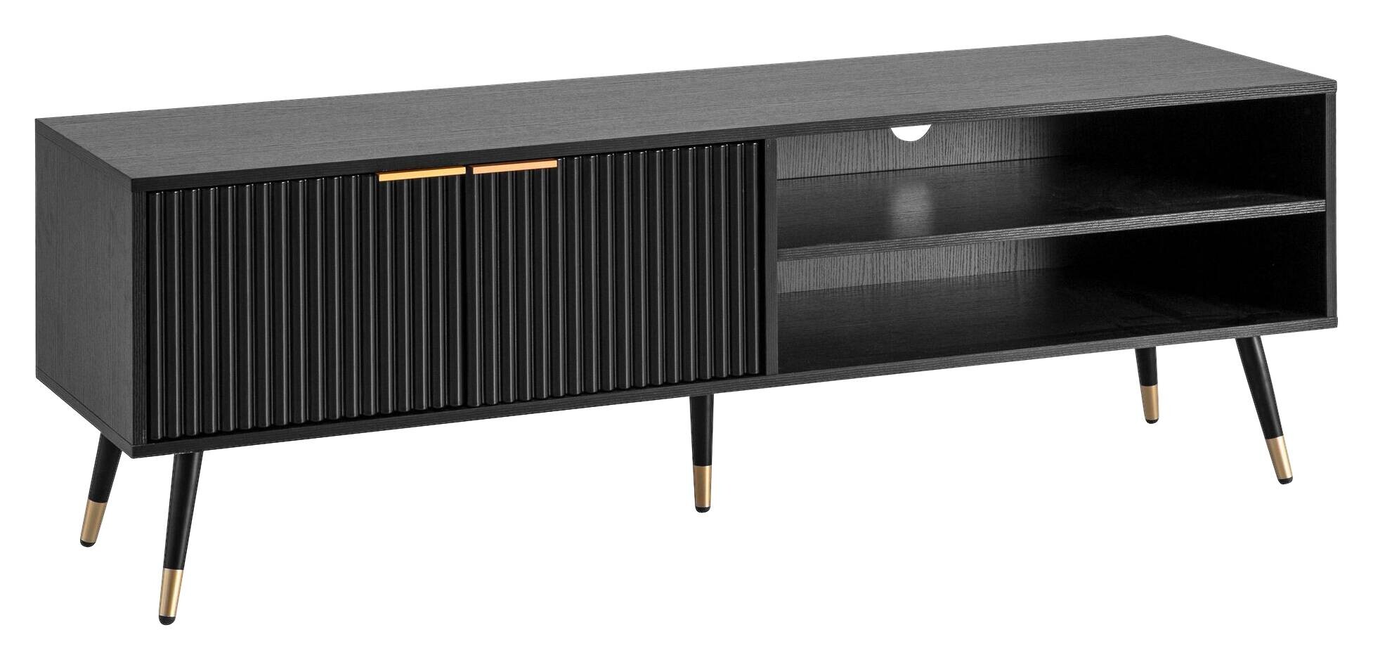Lowboard schwarz B/H/T: ca. 150x51x39 cm