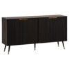 Wohnling Sideboard schwarz B/H/T: ca. 150x81x39 cm Wohnling Sideboard schwarz B/H/T: ca. 150x81x39 cm