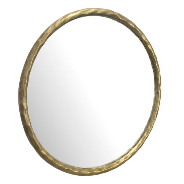 4251757717581-1 Wohnling Wandspiegel Rund 60 cm Metall Gold