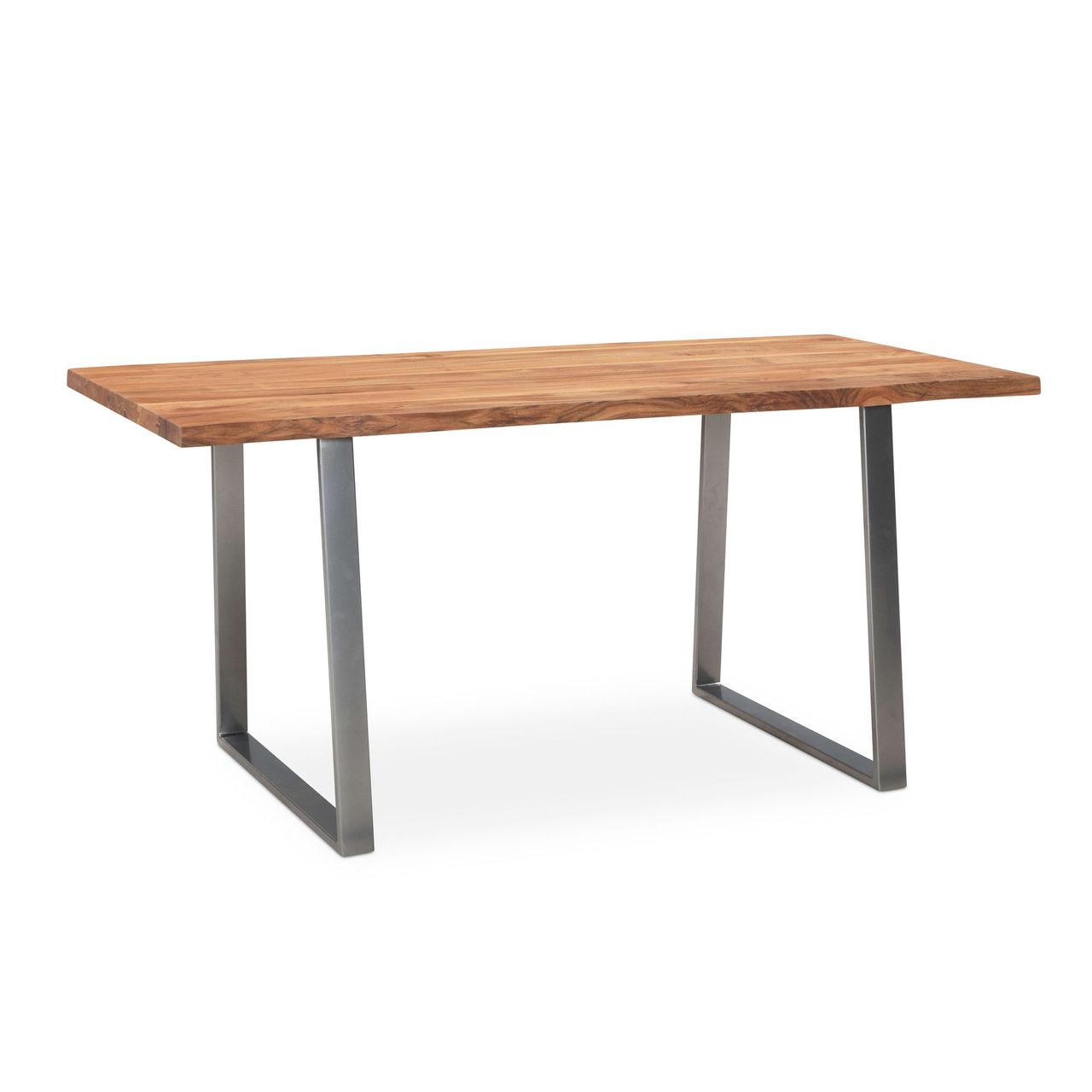 Wohnling Esszimmertisch 160 cm Akazie Massivholz Esstisch Küchentisch Baumkante
