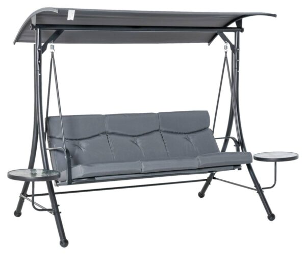 Outsunny Hollywoodschaukel grau Polyester B/H/L: ca. 125x177x271 cm Outsunny Hollywoodschaukel grau Polyester B/H/L: ca. 125x177x271 cm