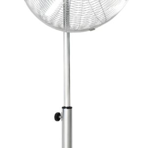HOMCOM Ventilator silber Polypropylen Edelstahl B/H/L: ca. 44,5x44,5x87 cm